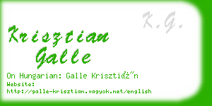 krisztian galle business card